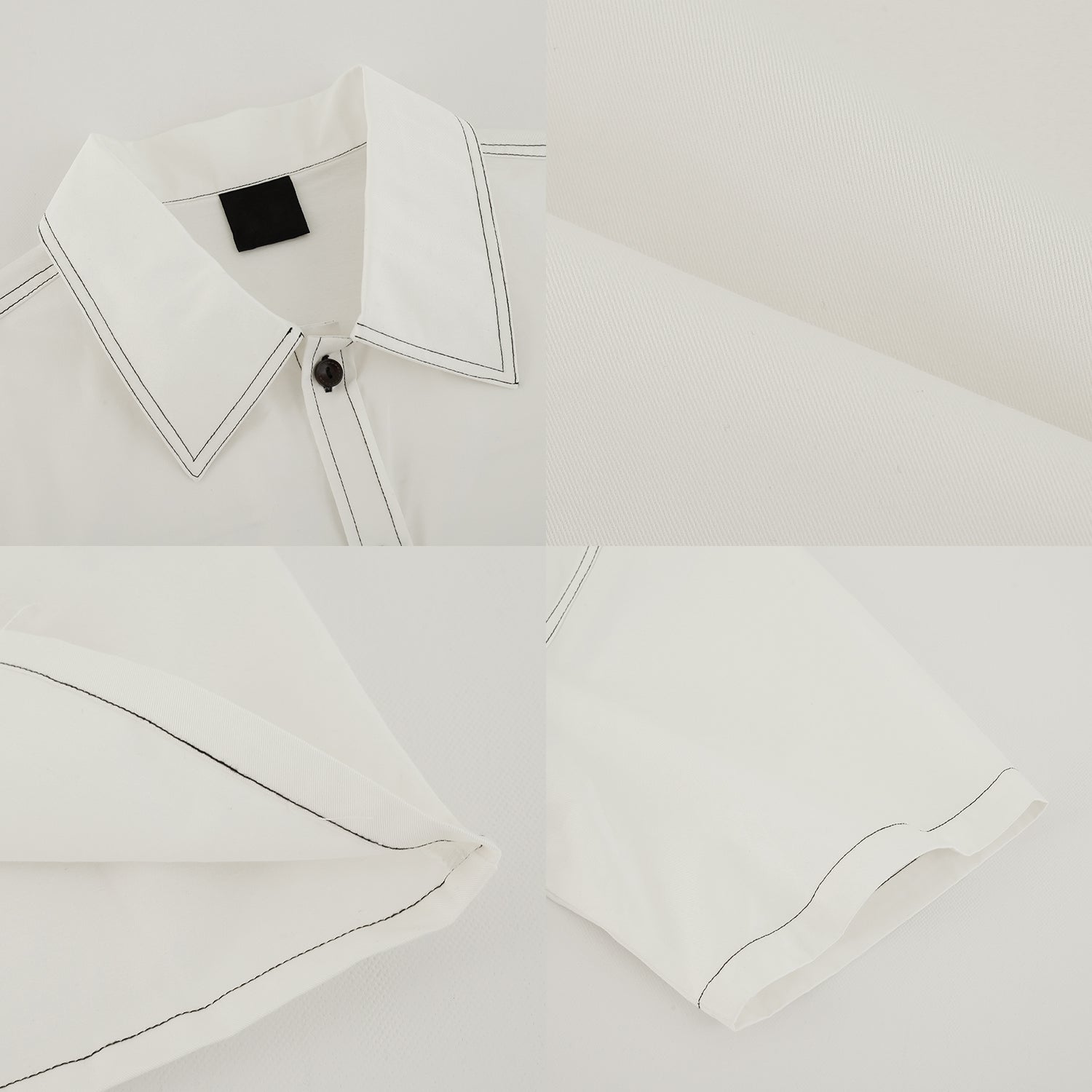 UZIP DESIGN Men's loose white shirt