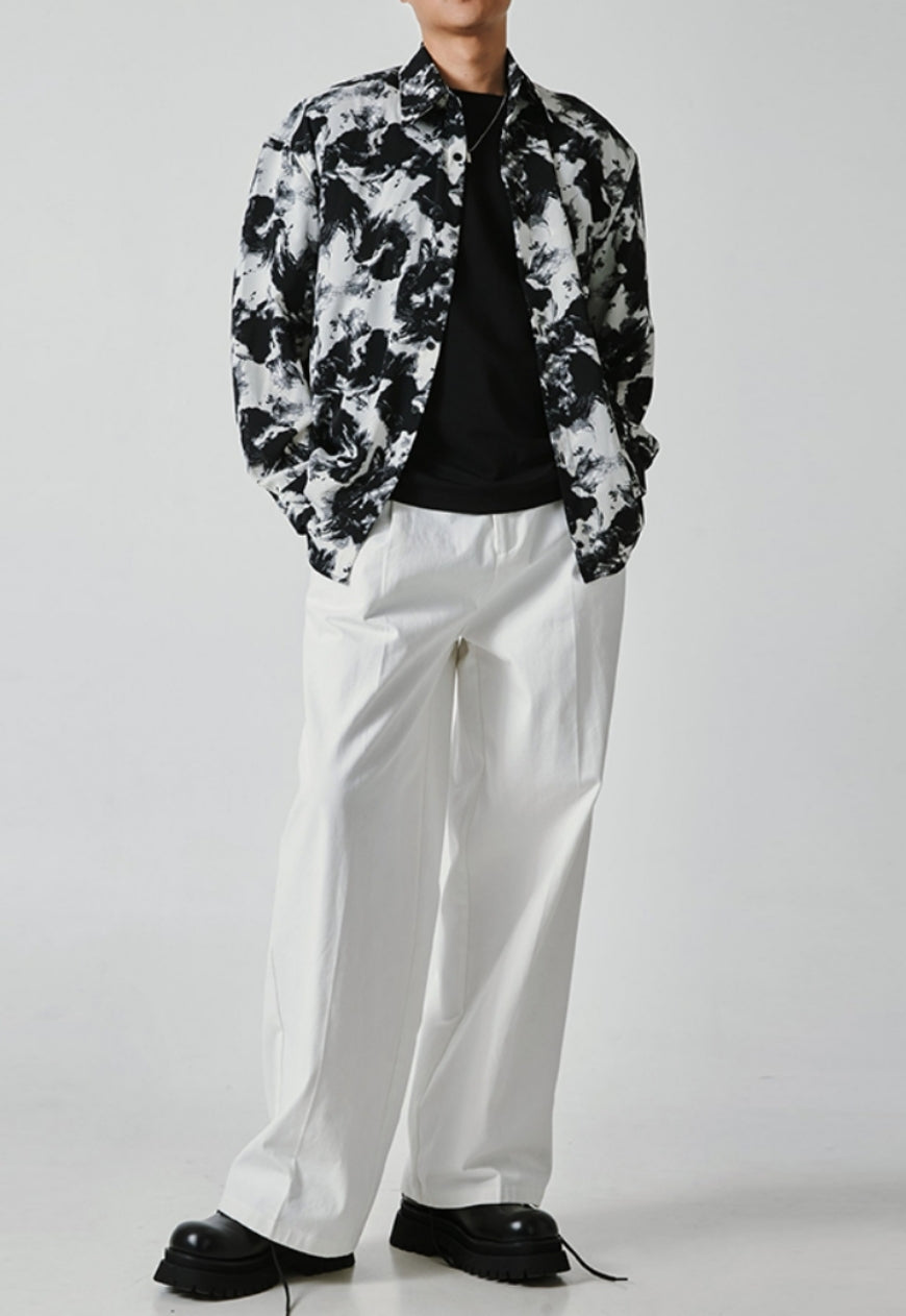 Men's ink smudged shirt