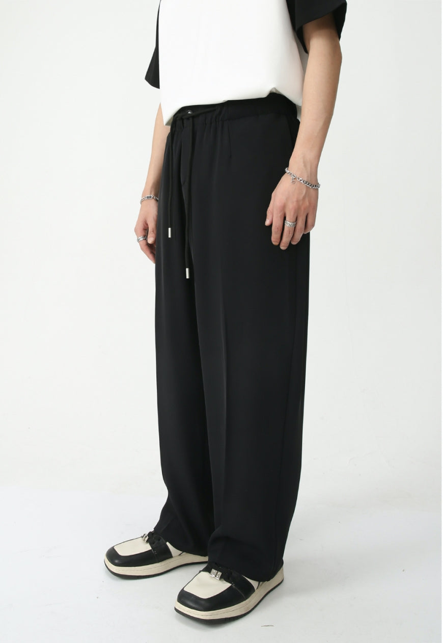 Men's elastic waist loose trousers