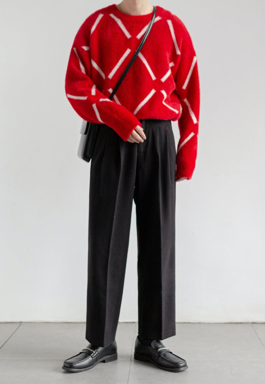 Men's Comfortable red sweater