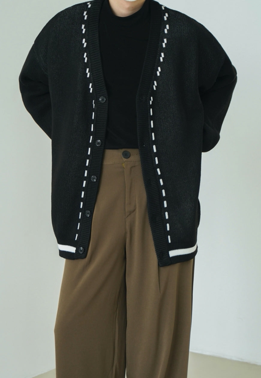 UZIP DESIGN Men's vintage cardigan sweater