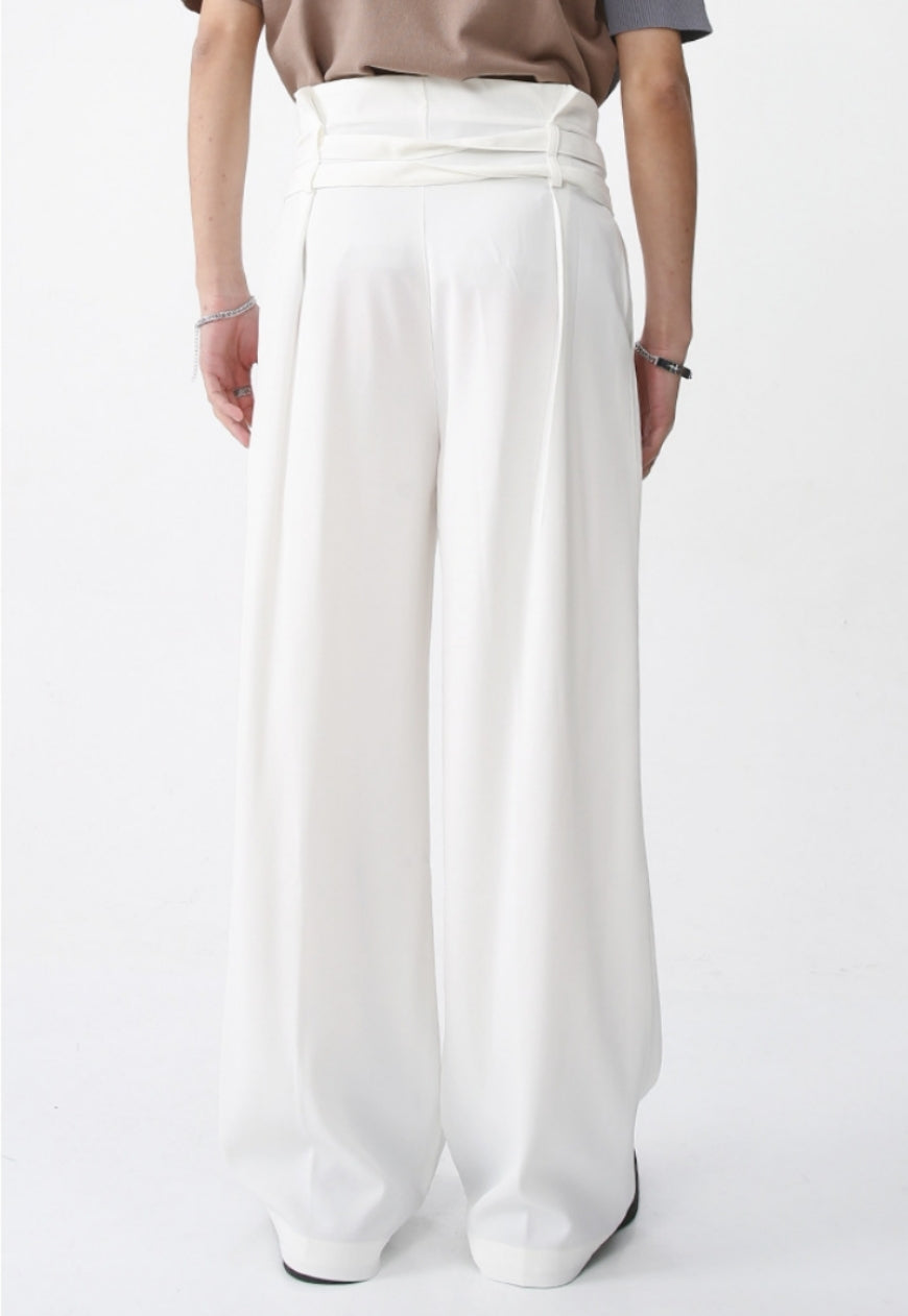 Men's mid high wide pants