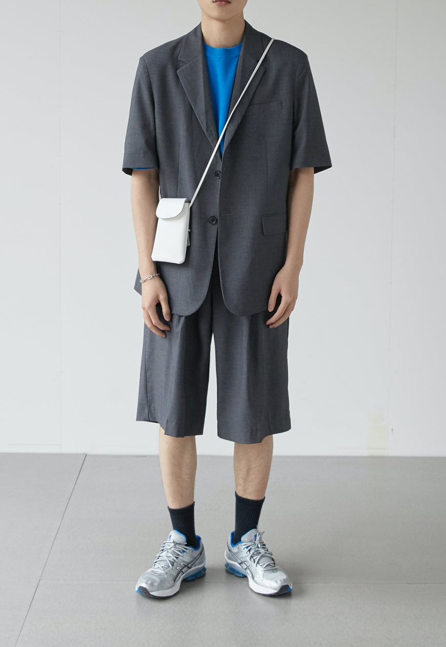 Men's Short sleeve suit jacket
