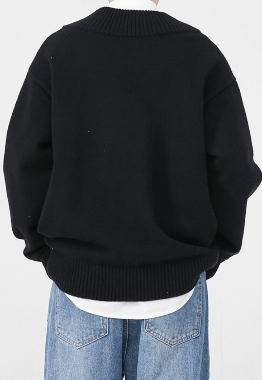Men's Design loose knitted sweater