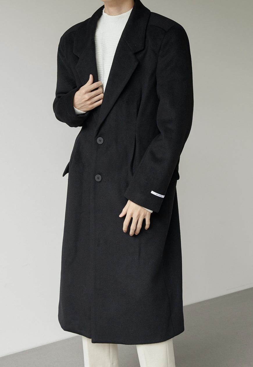 Men's Thick woolen high-class coat
