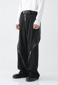 Men's statement zip trousers
