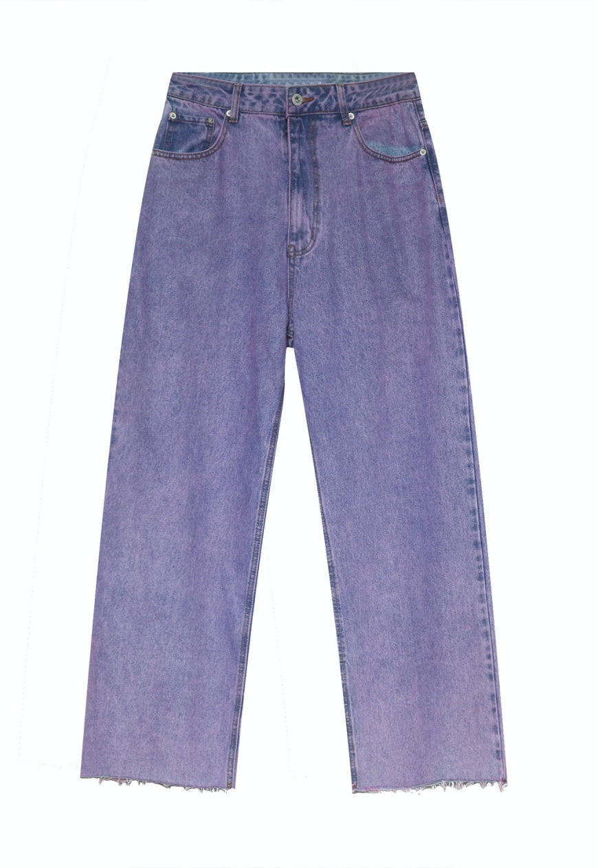 UZIP DESIGN Men's vintage purple jeans