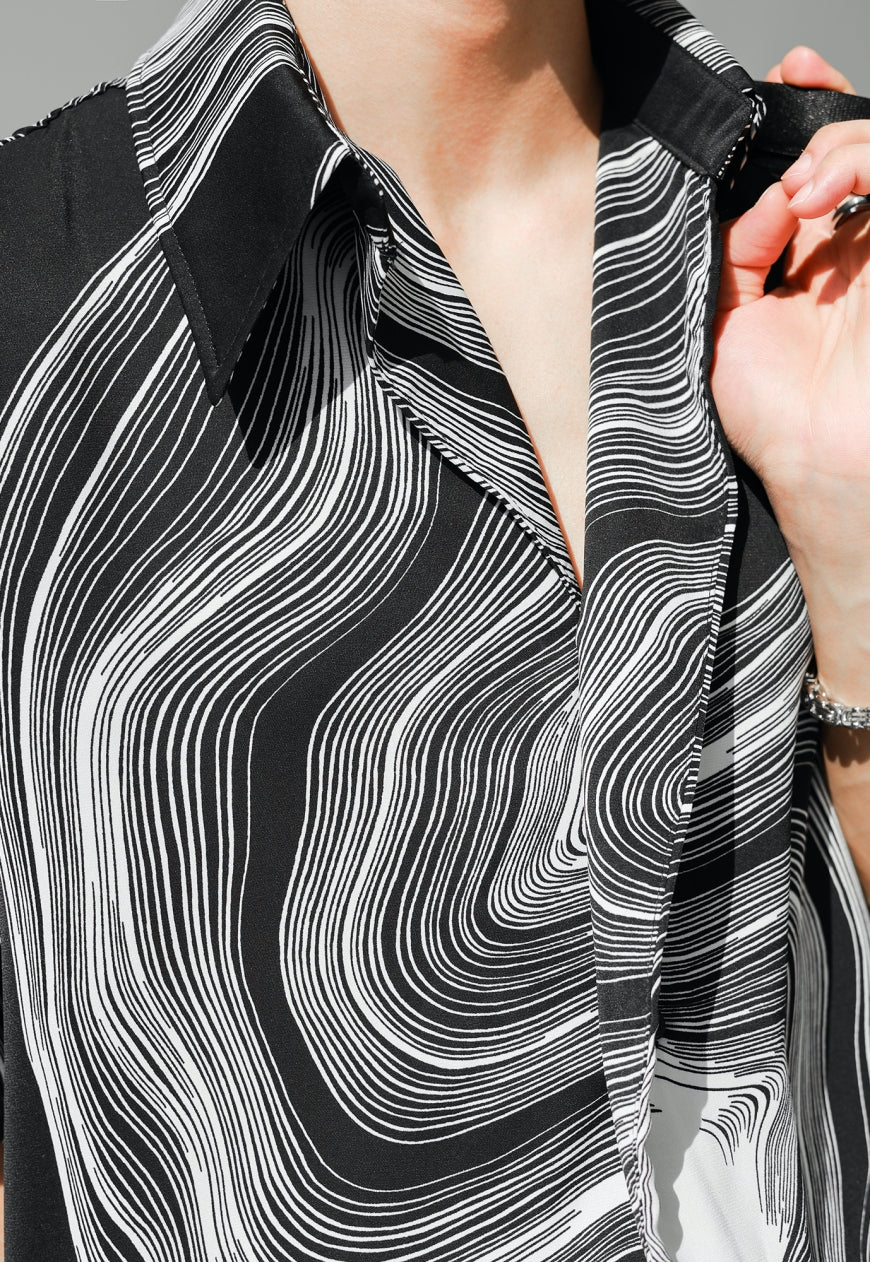 【Sale】Men's fashion abstract pattern shirt