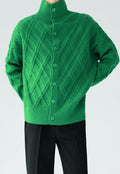 Men's solid color turtleneck sweater