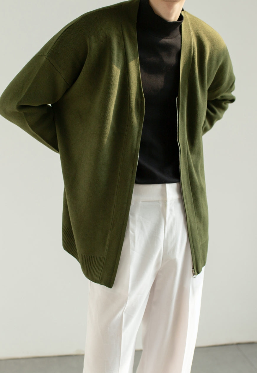 Men's Collar knitted cardigan jacket