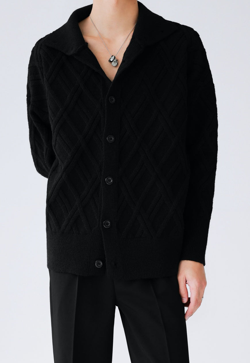 Men's solid color turtleneck sweater