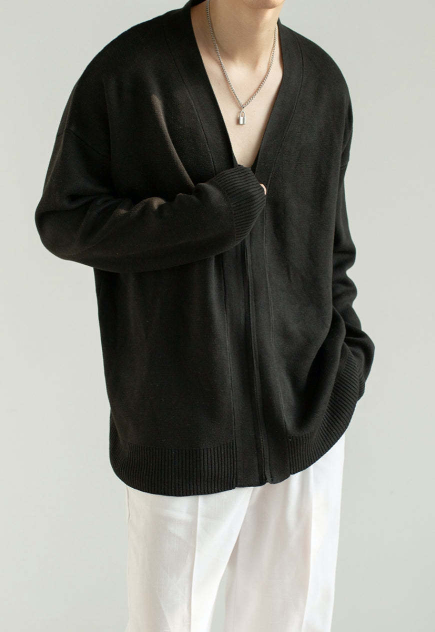 Men's Collar knitted cardigan jacket