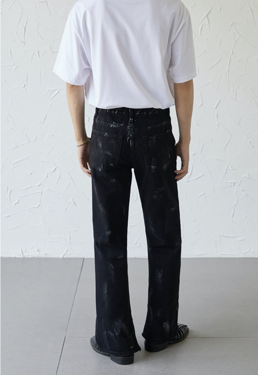 UZIP DESIGN Men's Design zipper slit denim trousers SS2022 VOL.5