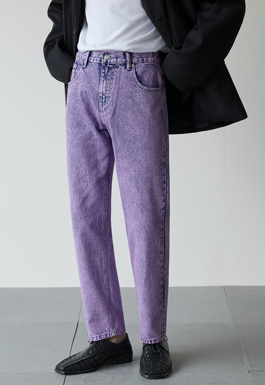 UZIP DESIGN Men's vintage purple jeans