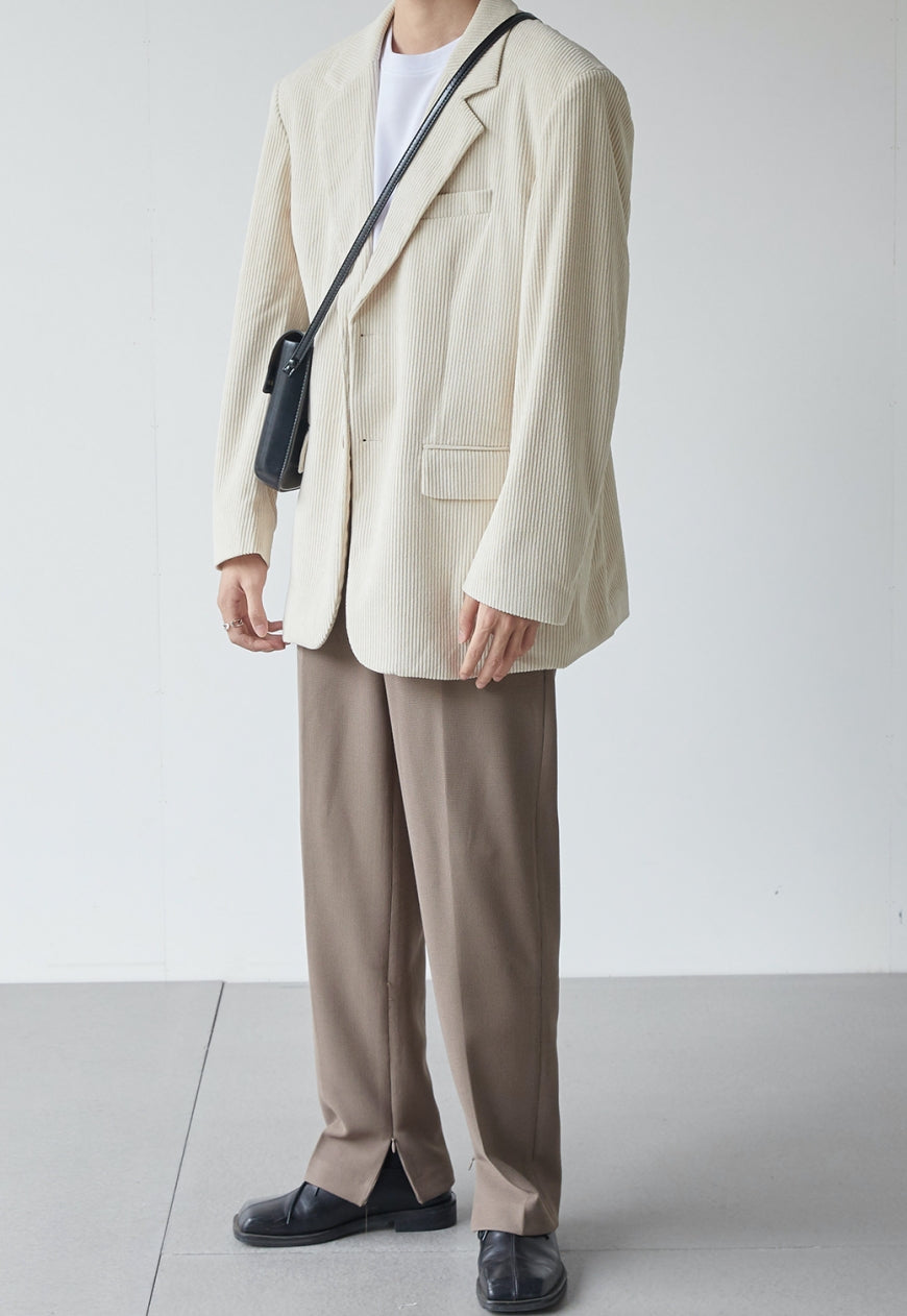 Men's Corduroy texture suit jacket