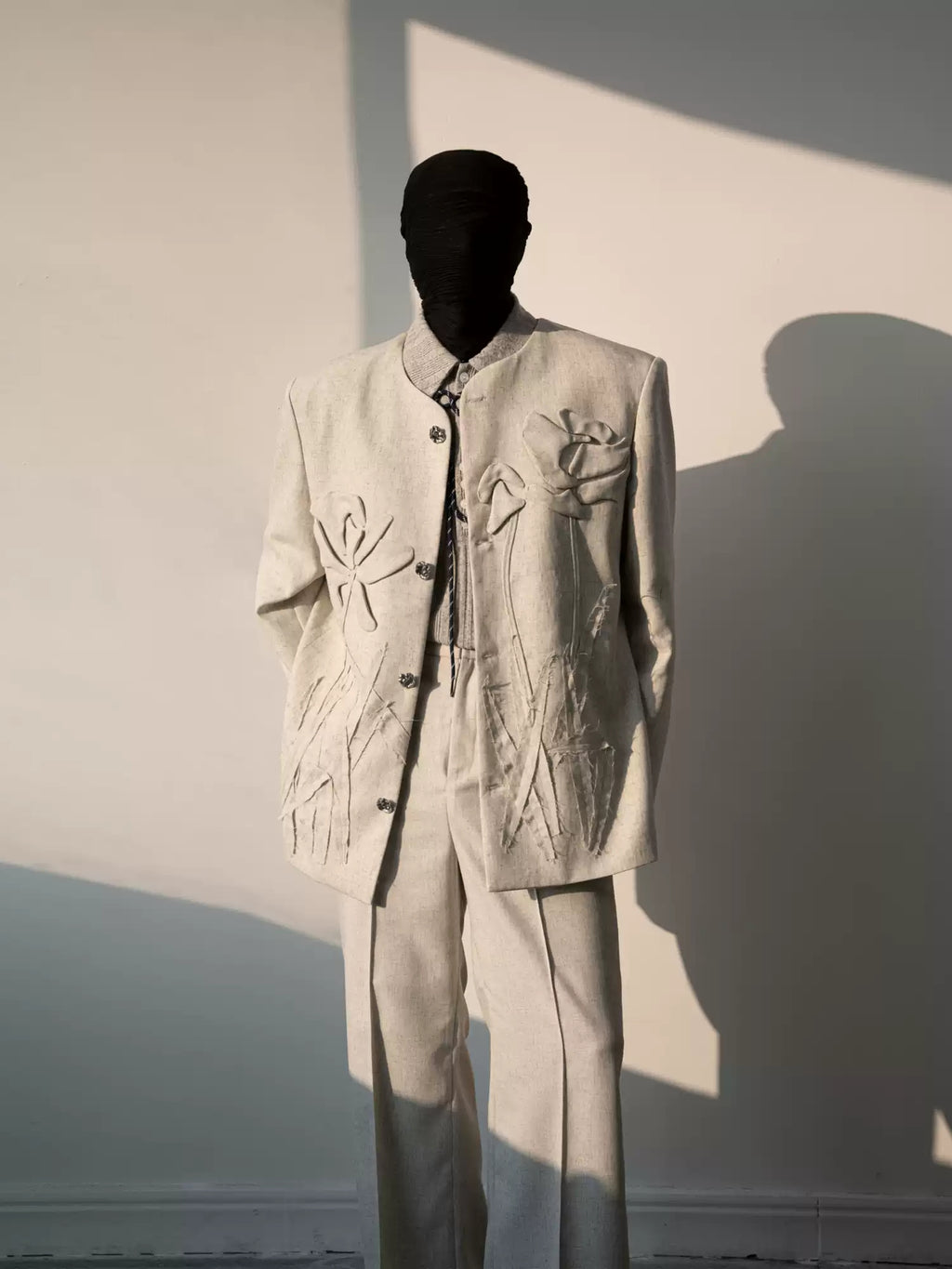 Iris Blossom Linen Suit Set