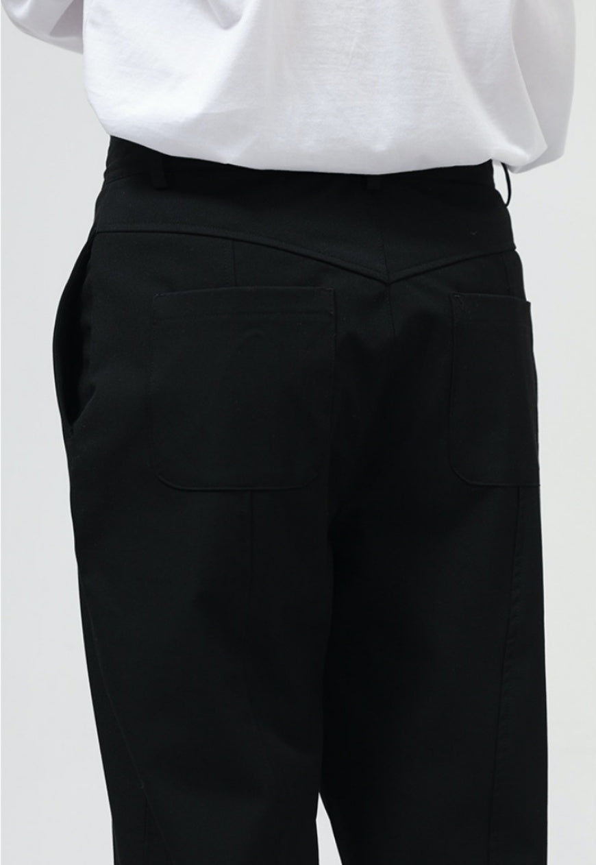 UZIP DESIGN Men's zipper panel trousers