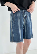 Men's Tie-dye denim shorts