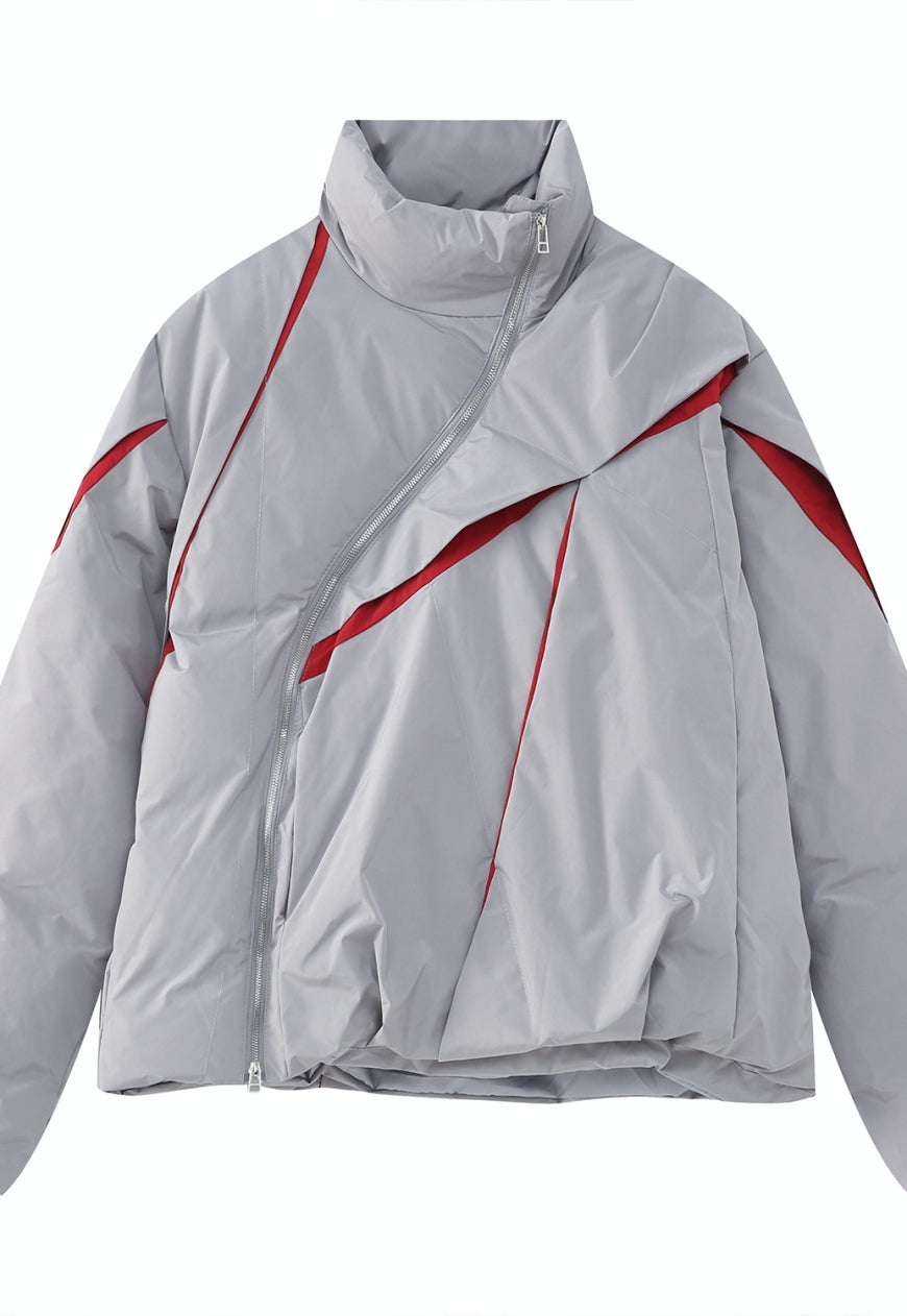 Men's pleated padded jacket