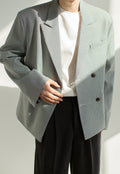 Men's Spring plaid suit jacket