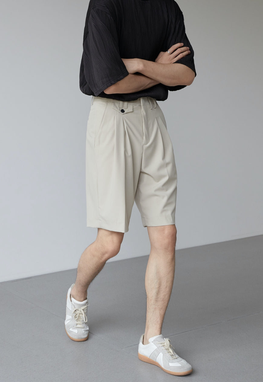 Men's High sense of straight loose shorts