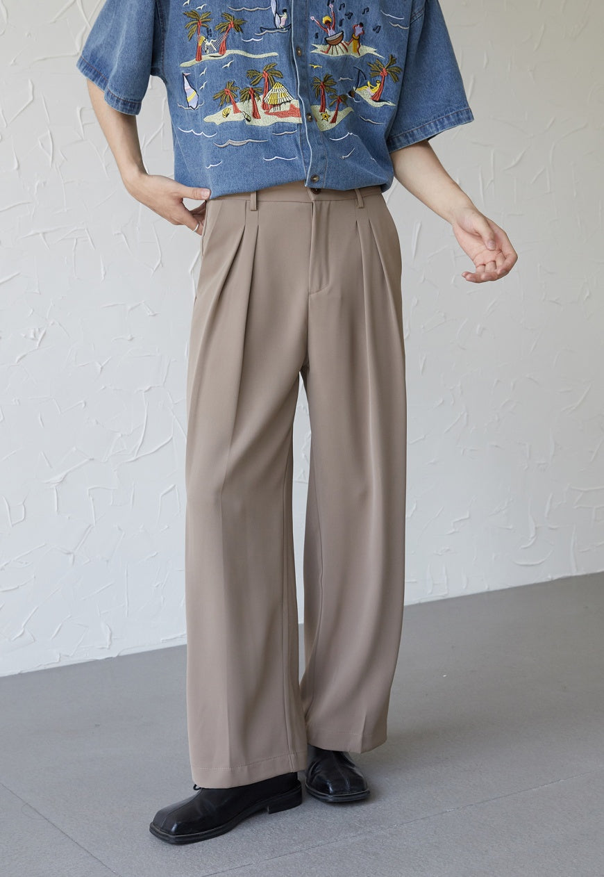 UZIP DESIGE Menâ€™s retro loose trousers
