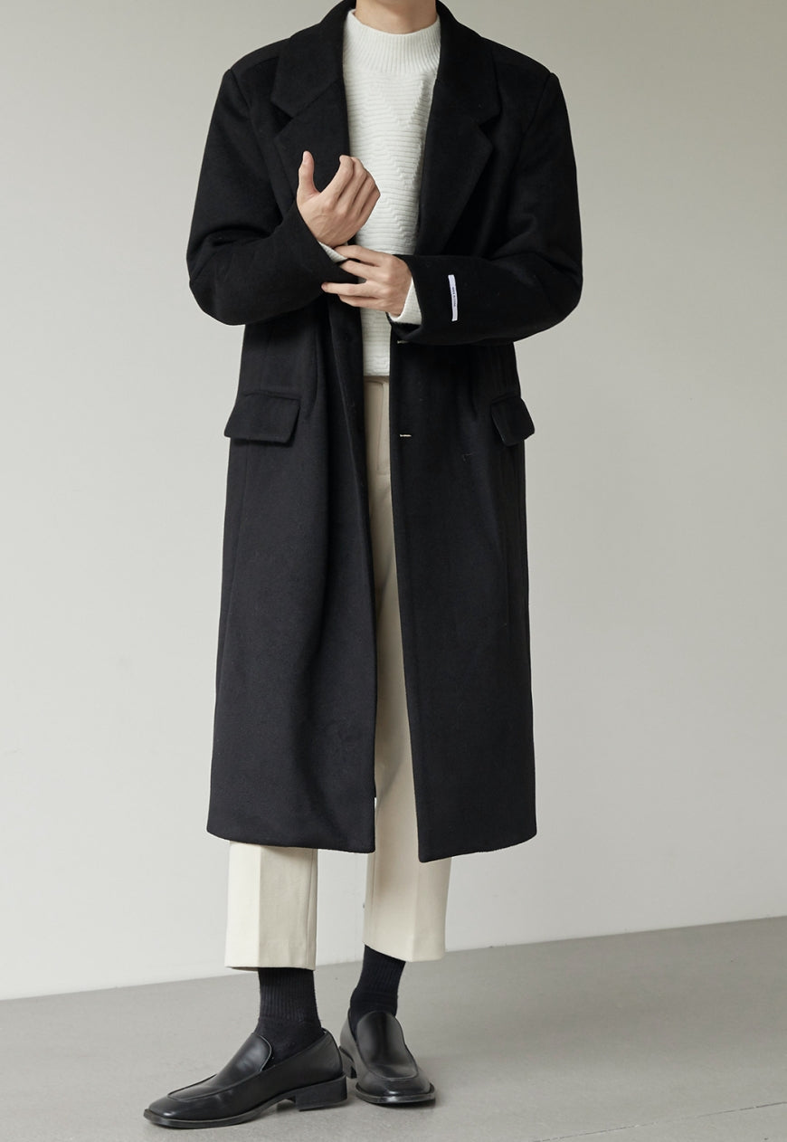 Men's Thick woolen high-class coat