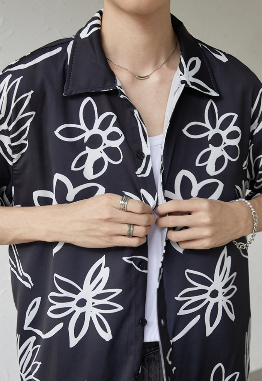 UZIP DESIGN Men's design botanical shirt