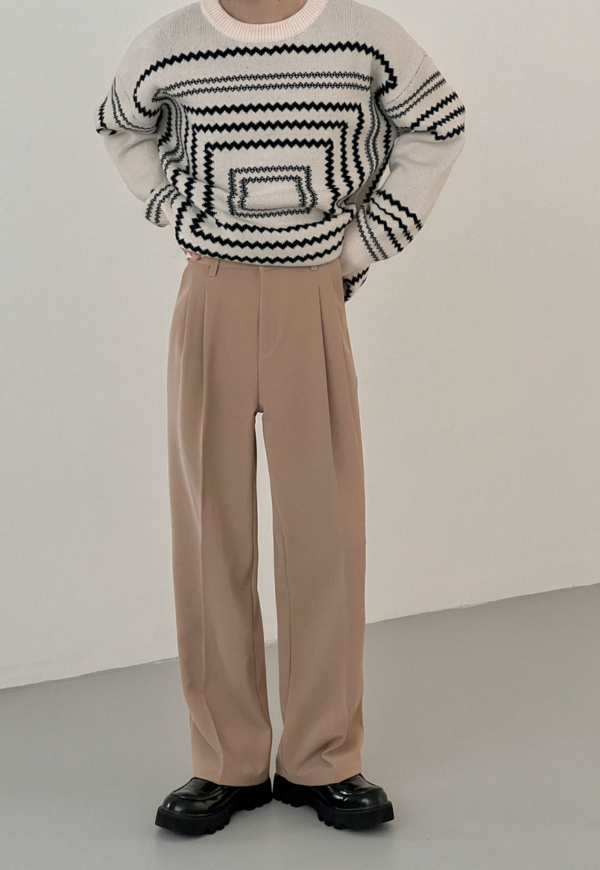 Men's Design Paperclip Print Knit