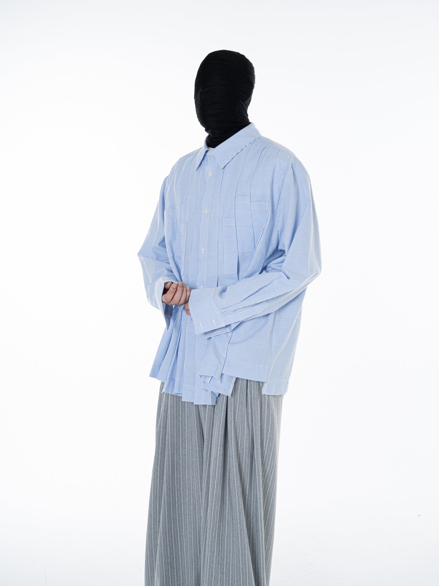 Men's irregular deconstructed shirt
