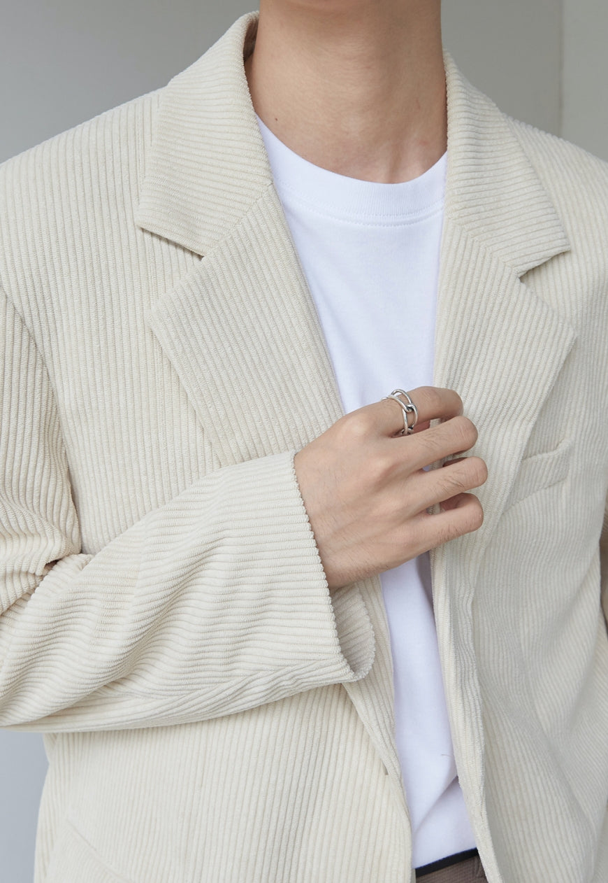 Men's Corduroy texture suit jacket