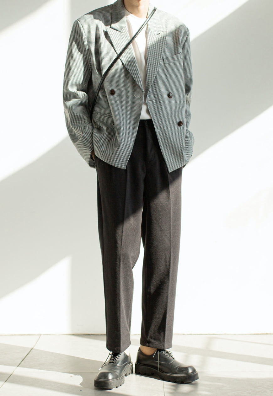 Men's Spring plaid suit jacket