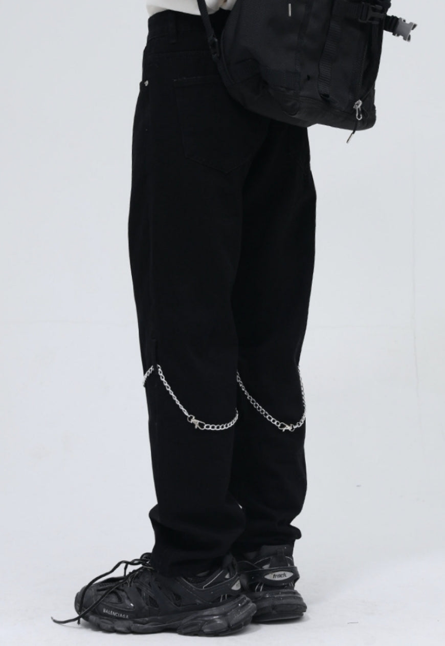 Men's Chain design jeans