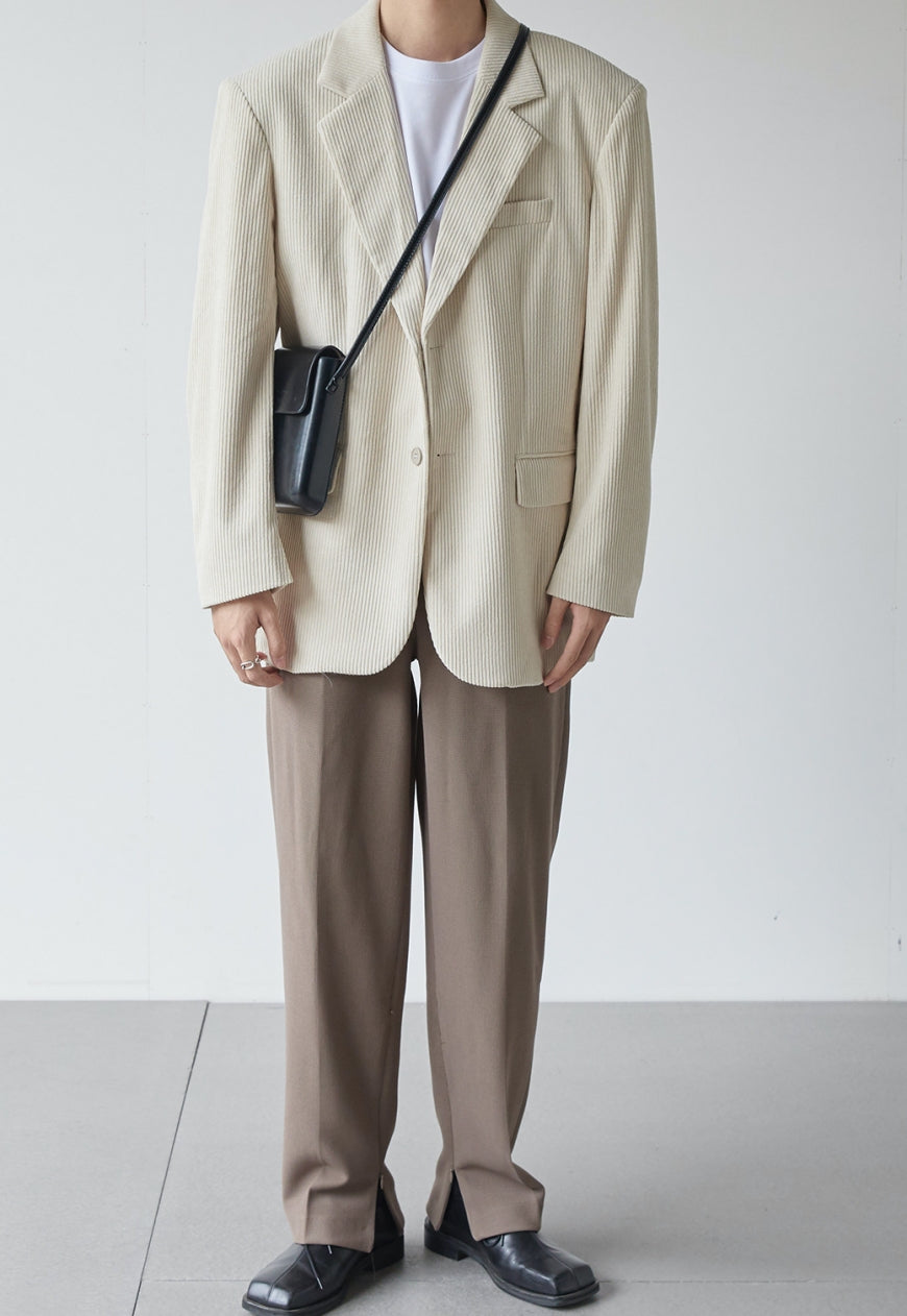 Men's Corduroy texture suit jacket
