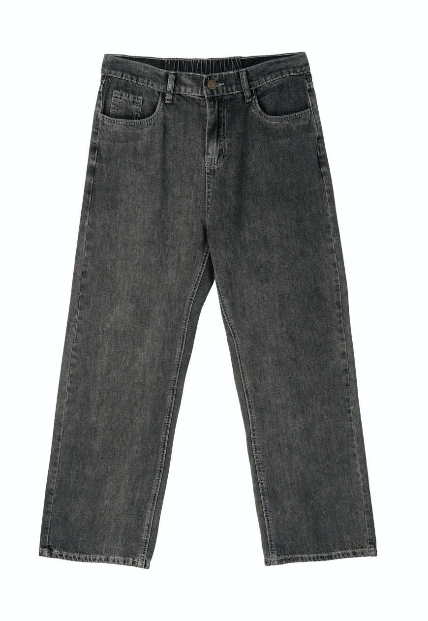 UZIP DESIGE Men's Snowflake Dark Grey Jeans