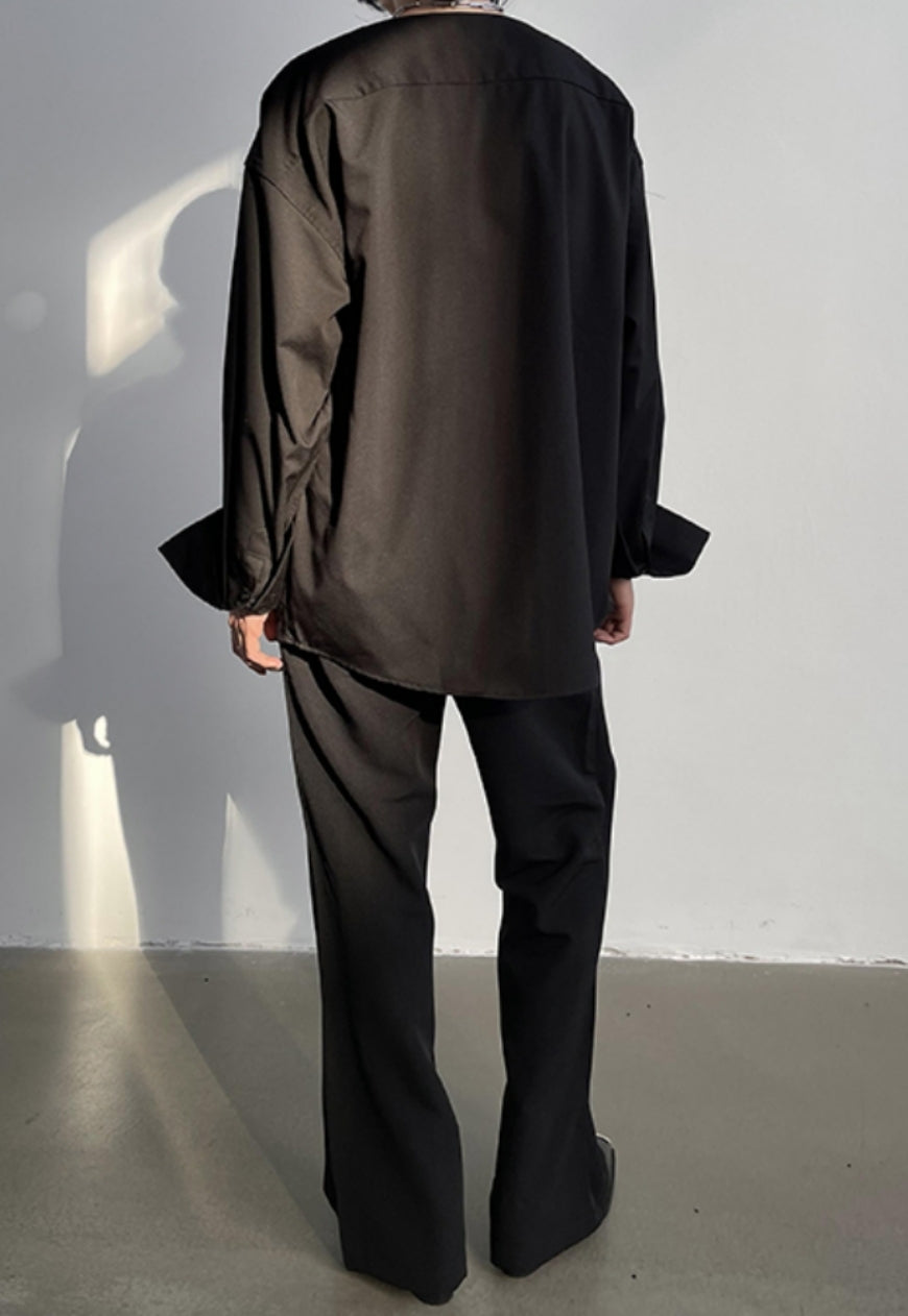 UZIP DESIGN Men's Design solid color shirts