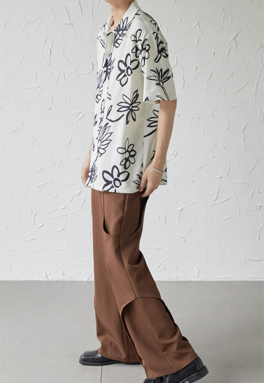 UZIP DESIGN Men's design botanical shirt