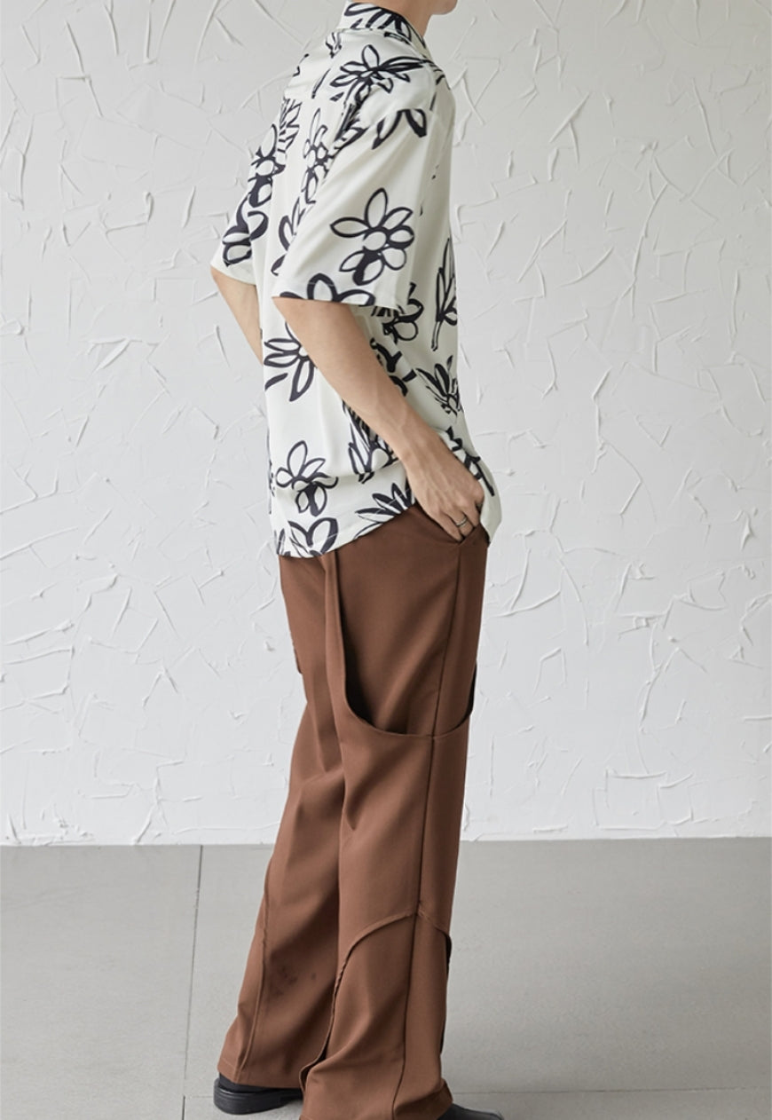 UZIP DESIGN Men's design botanical shirt
