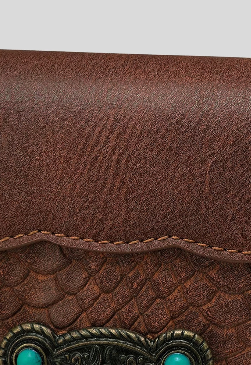 UZIP DESIGN Unisex retro texture messenger bag