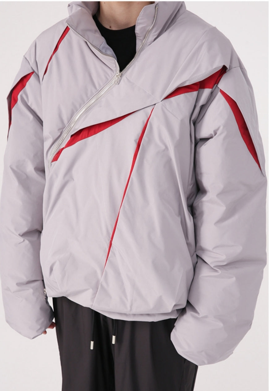 Men's pleated padded jacket