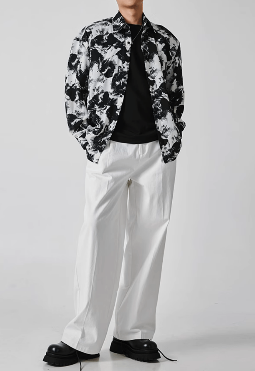 Men's ink smudged shirt