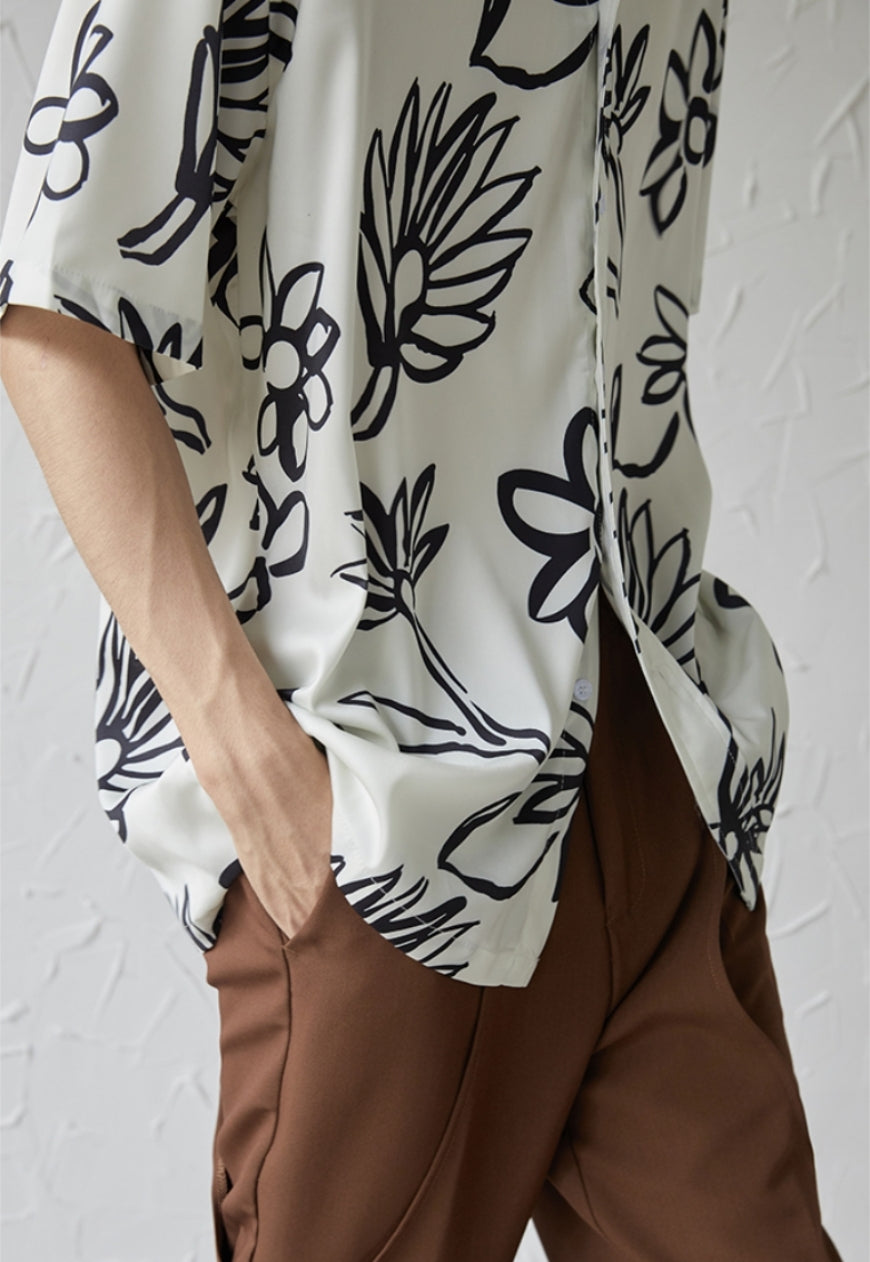 UZIP DESIGN Men's design botanical shirt