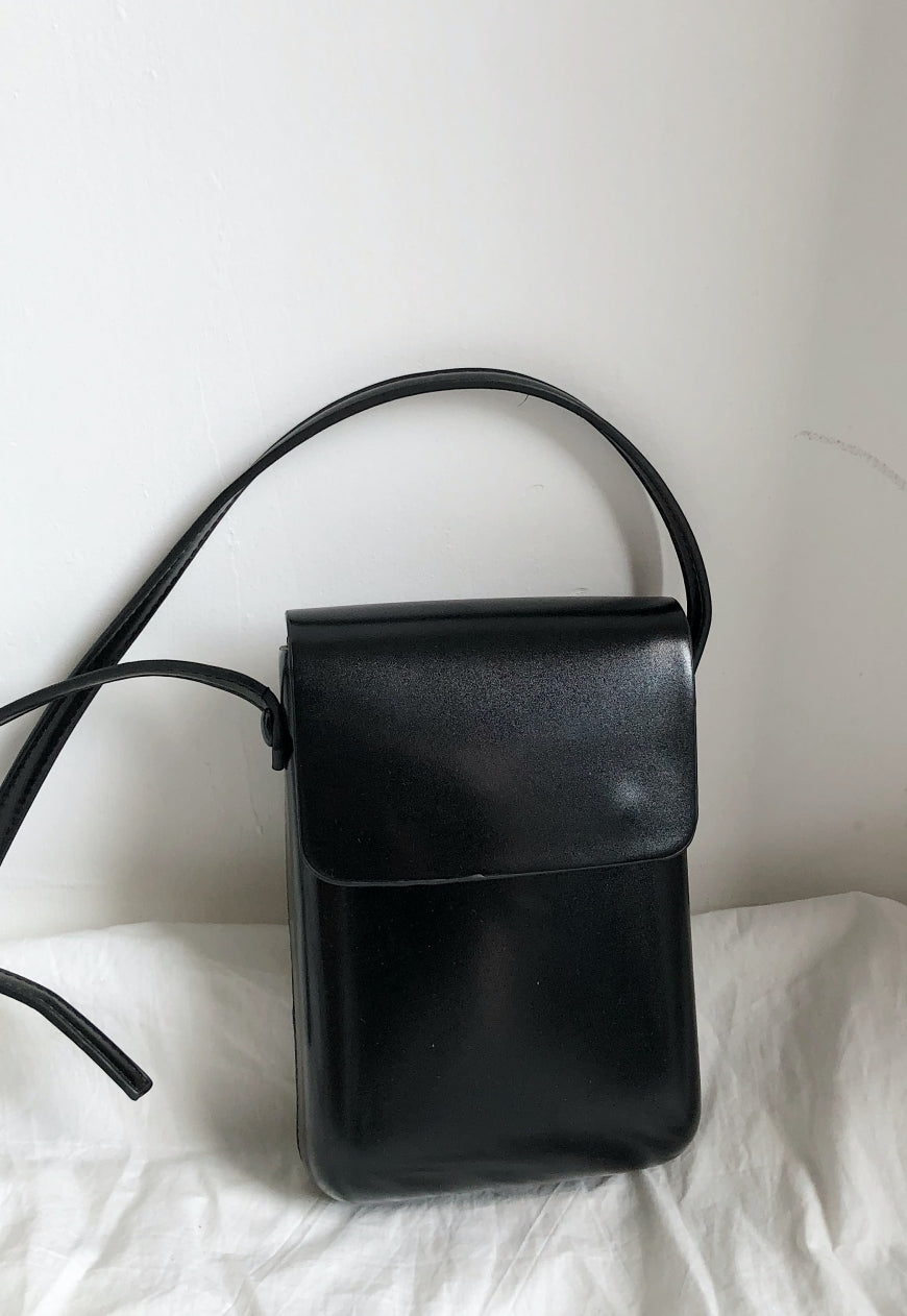 UZIP DESIGN  Men's Homemade black diagonal bag