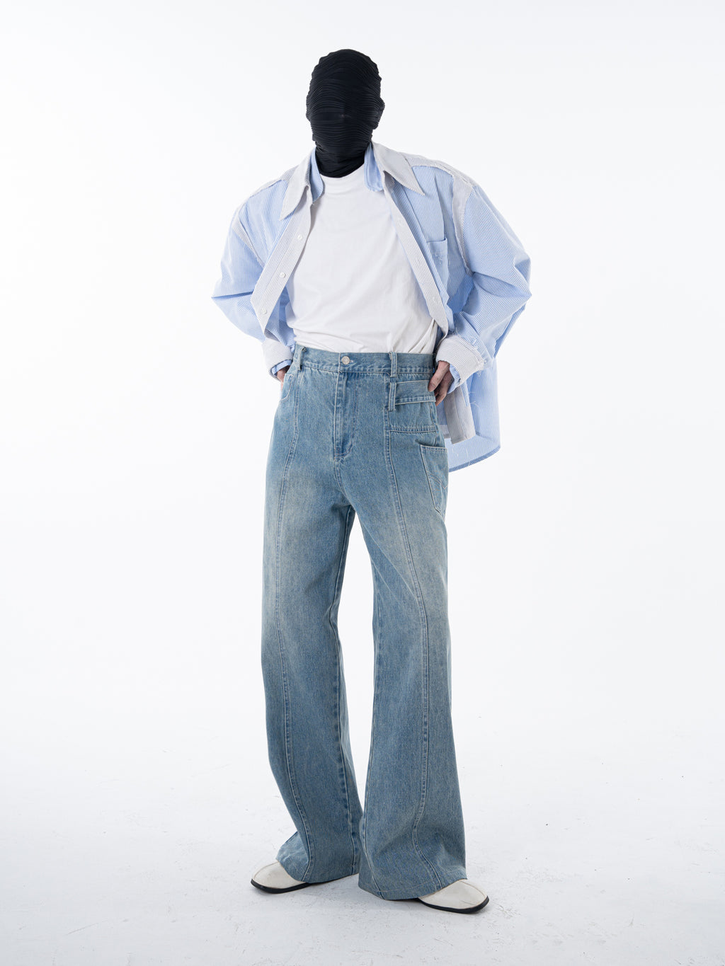 Men's Siro-spun cotton washed jeans