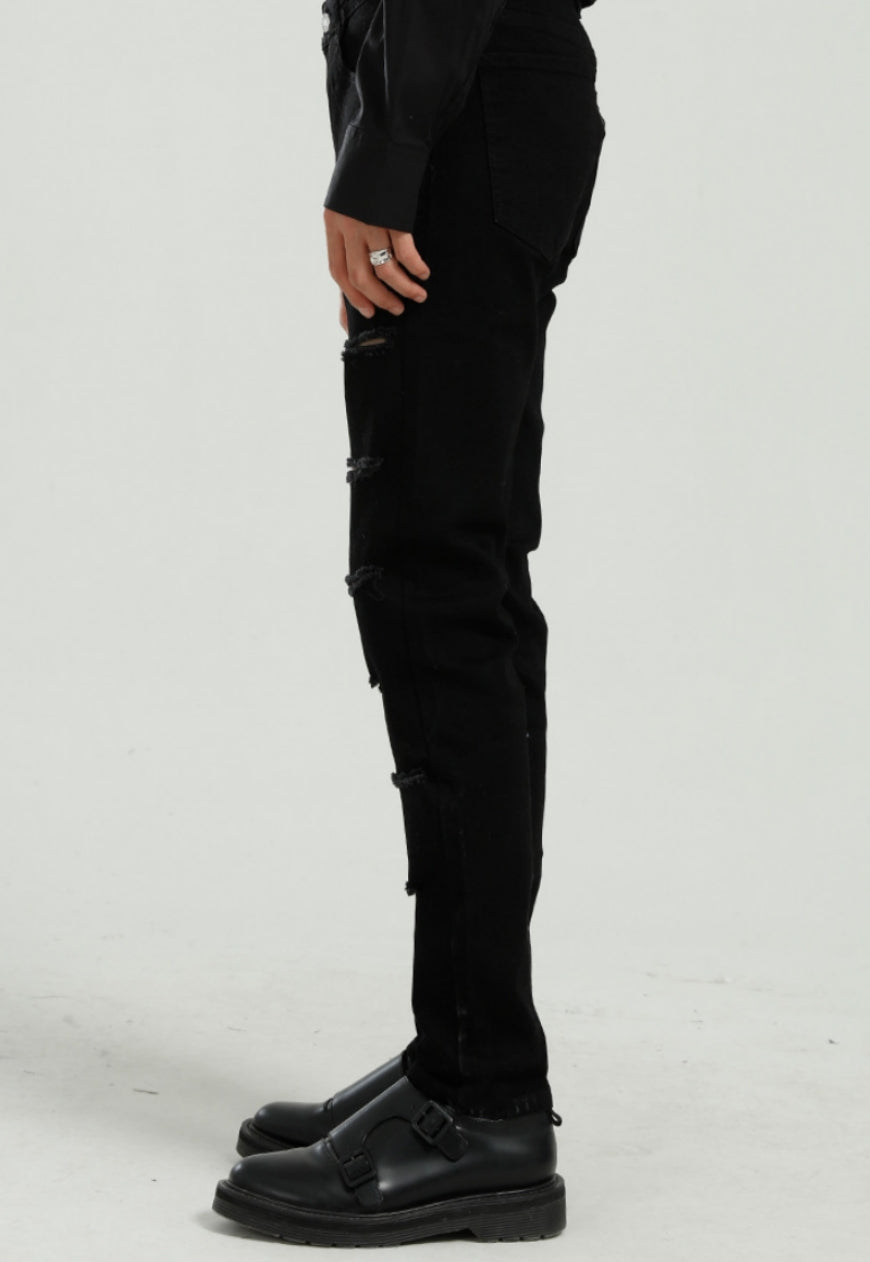 MEN'S Slim-fit ripped jeans