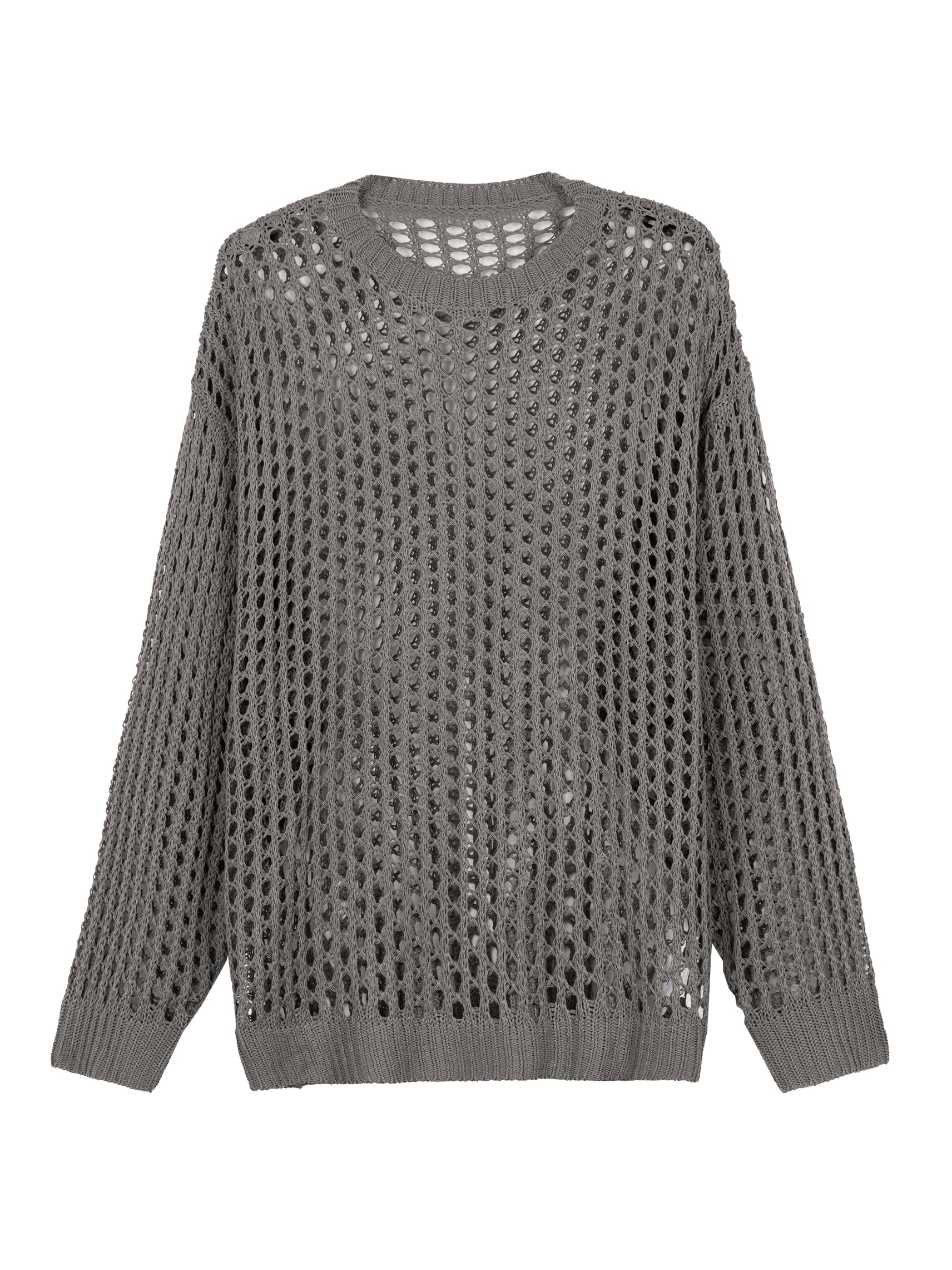 UZIP DESIGN Men's Design cutout long-sleeve top