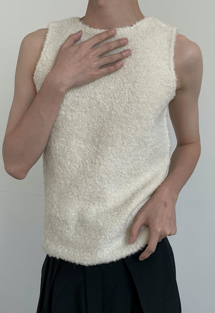 Men's fashion Curly Vest