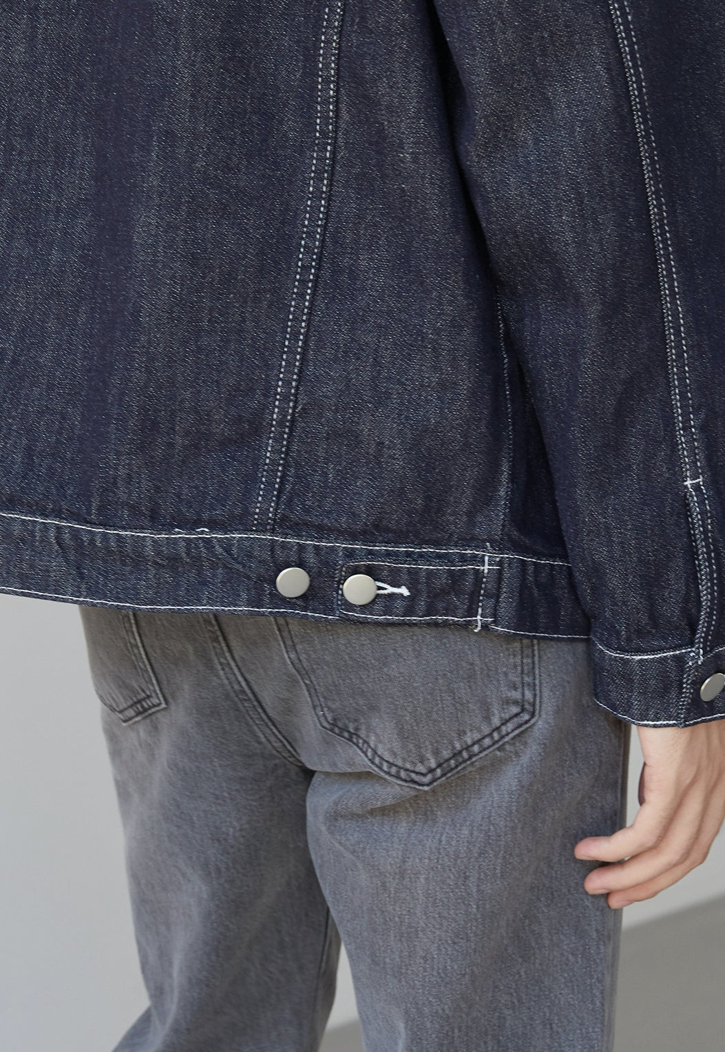 Men's Textured denim jacket