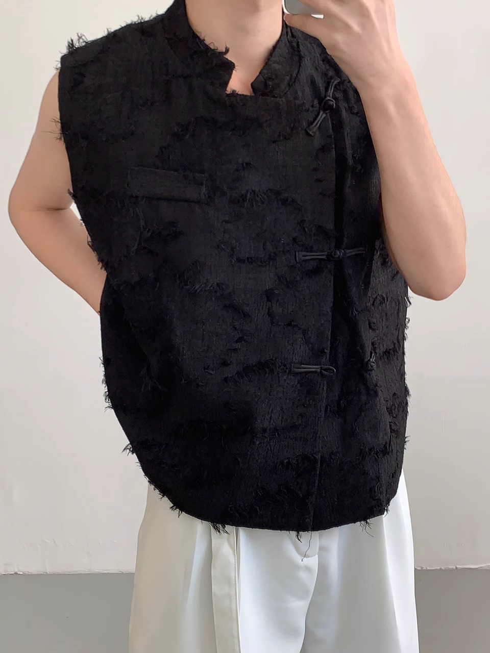 Men's vintage jacquard vest