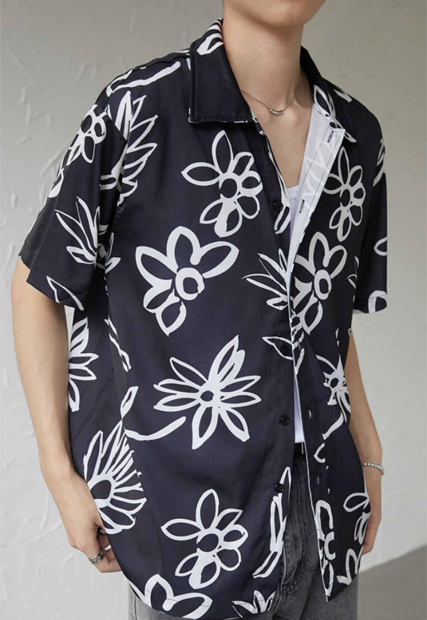 UZIP DESIGN Men's design botanical shirt